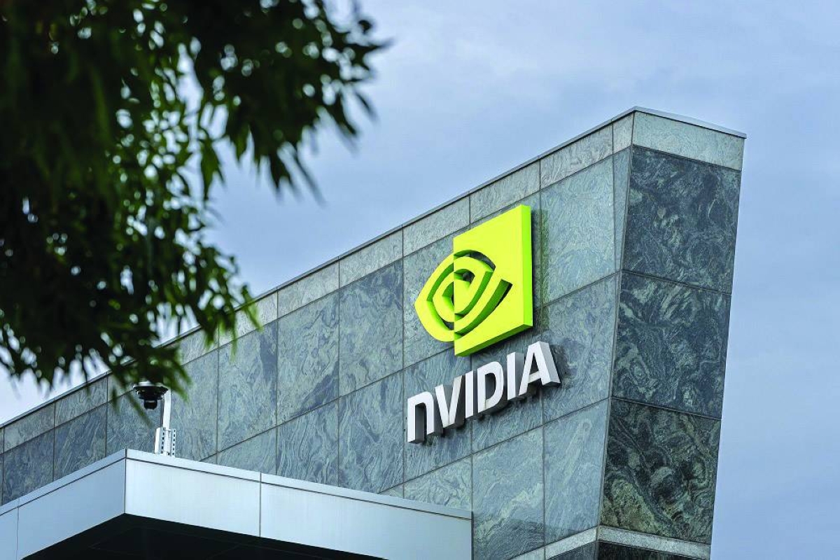 The Nvidia headquarters in Santa Clara. As global stock markets tumble over deepening worries about war in the Middle East, Nvidia, the world's most valuable company, finds itself ‌trading at its cheapest price-to-earnings multiple since before ChatGPT kicked off the AI boom.