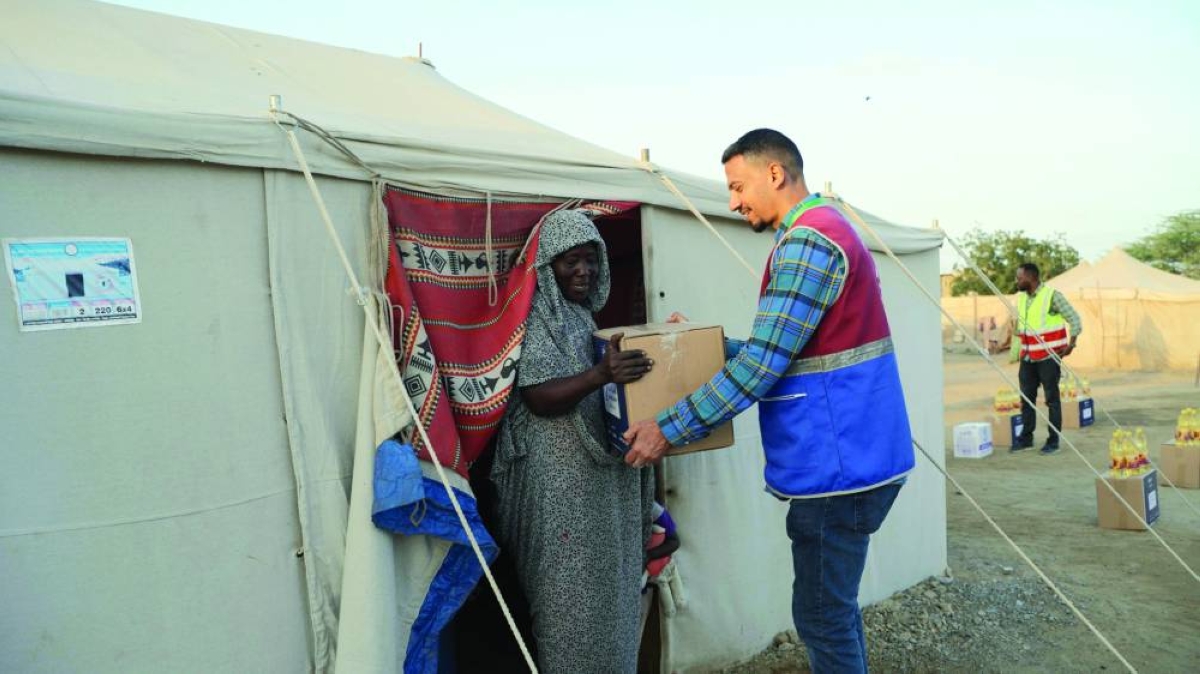 QC distributes food baskets to vulnerable families in Sudan
