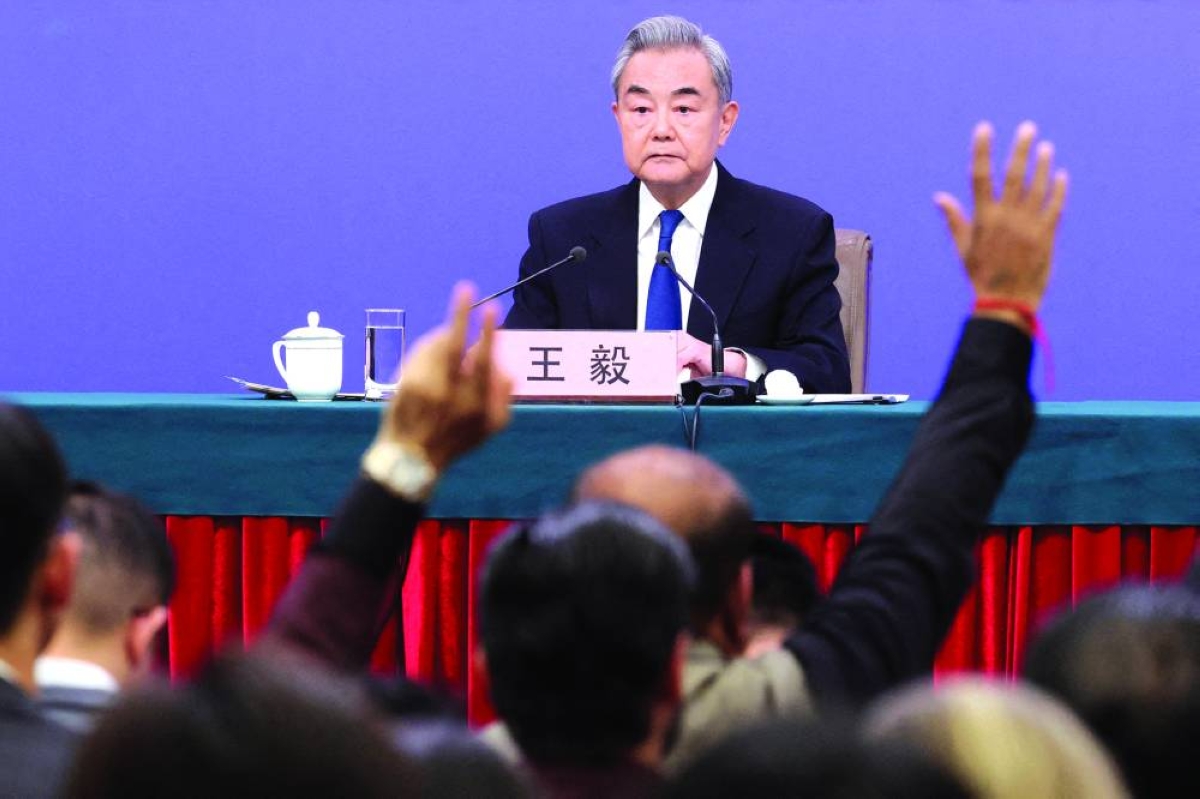 Chinese Foreign Minister Wang Yi attends a press conference on the sidelines of the National People's Congress, in Beijing. (Reuters/File Photo)
