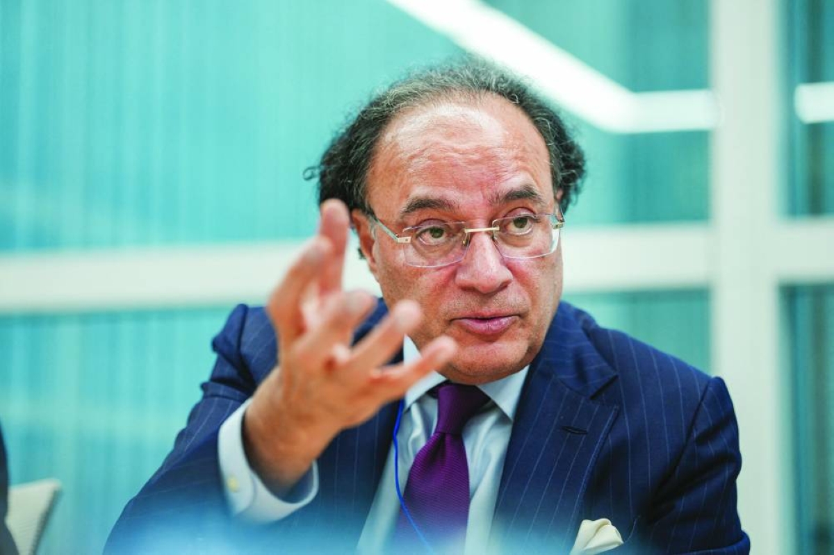 
Pakistan Finance Minister Muhammad Aurangzeb speaks during an interview at the International Monetary Fund and World Bank Group’s annual spring meetings in Washington, DC on Monday. 