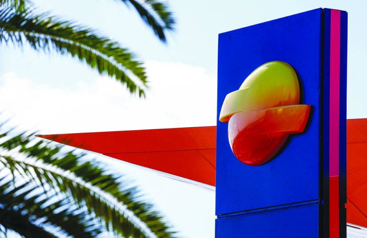 Logo of the Spanish oil company Repsol at a gas station. (Reuters/File Photo)