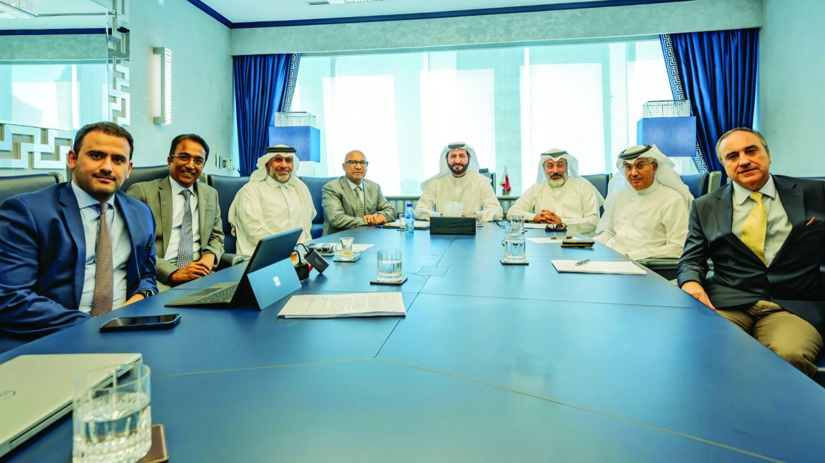 Al Mahhar Holding board members at the AGM, which approved all items on the agenda.