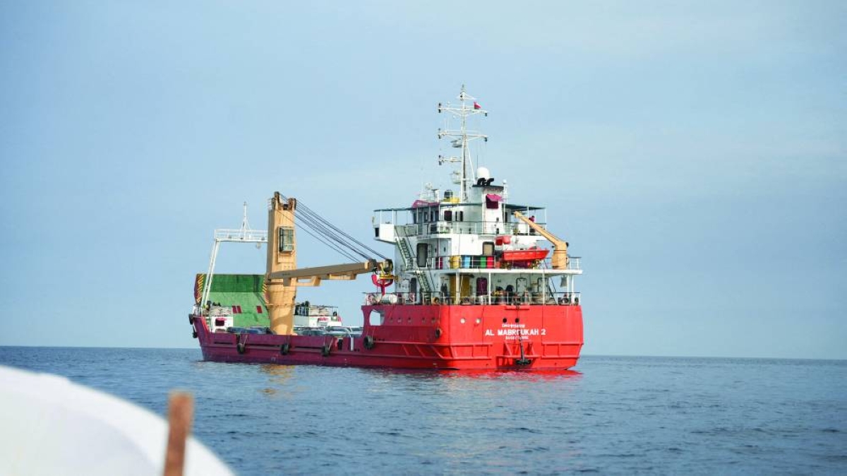 
A vessel at the Strait of Hormuz, off the coast of Oman’s Musandam province, earlier this week. Iran’s control of Strait of Hormuz exposed US economic vulnerability, raising domestic pressure on Trump. (Reuters/File Photo) 