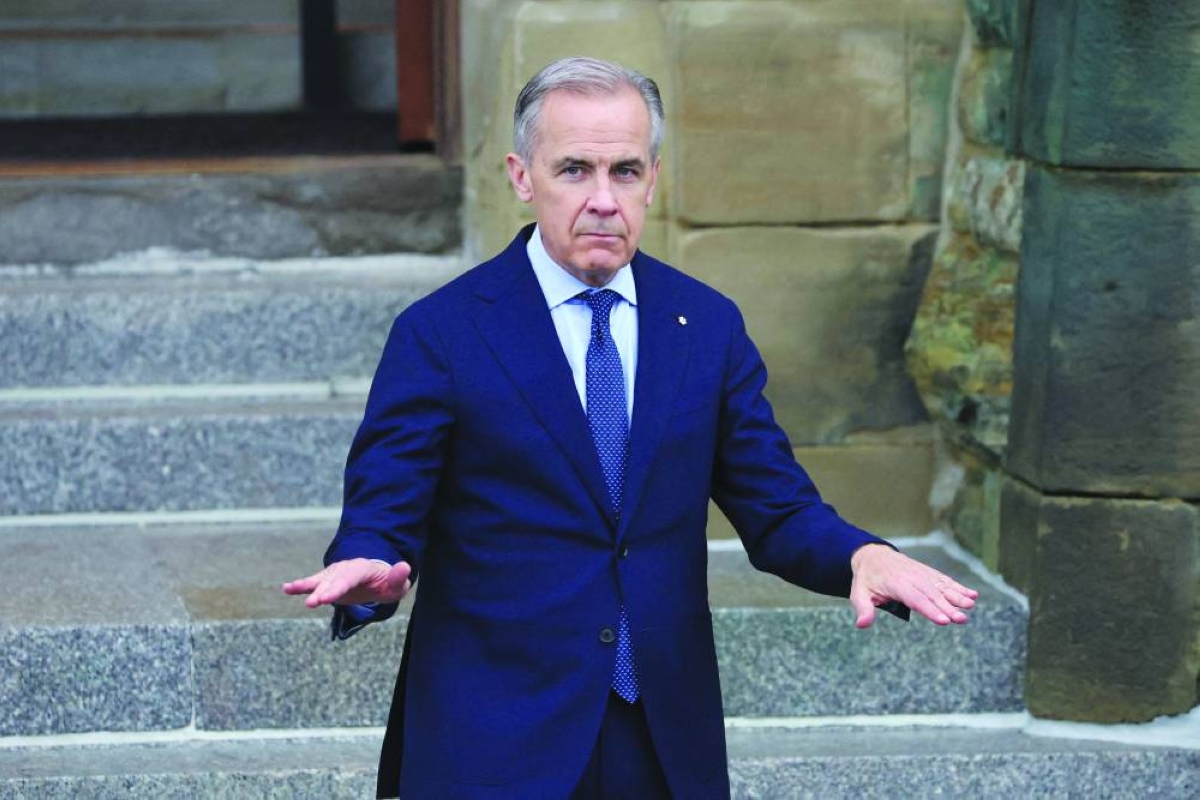 
Prime Minister Mark Carney waiting for Finland’s President Alexander Stubb in Ottawa, Ontario. (Reuters/File Photo) 