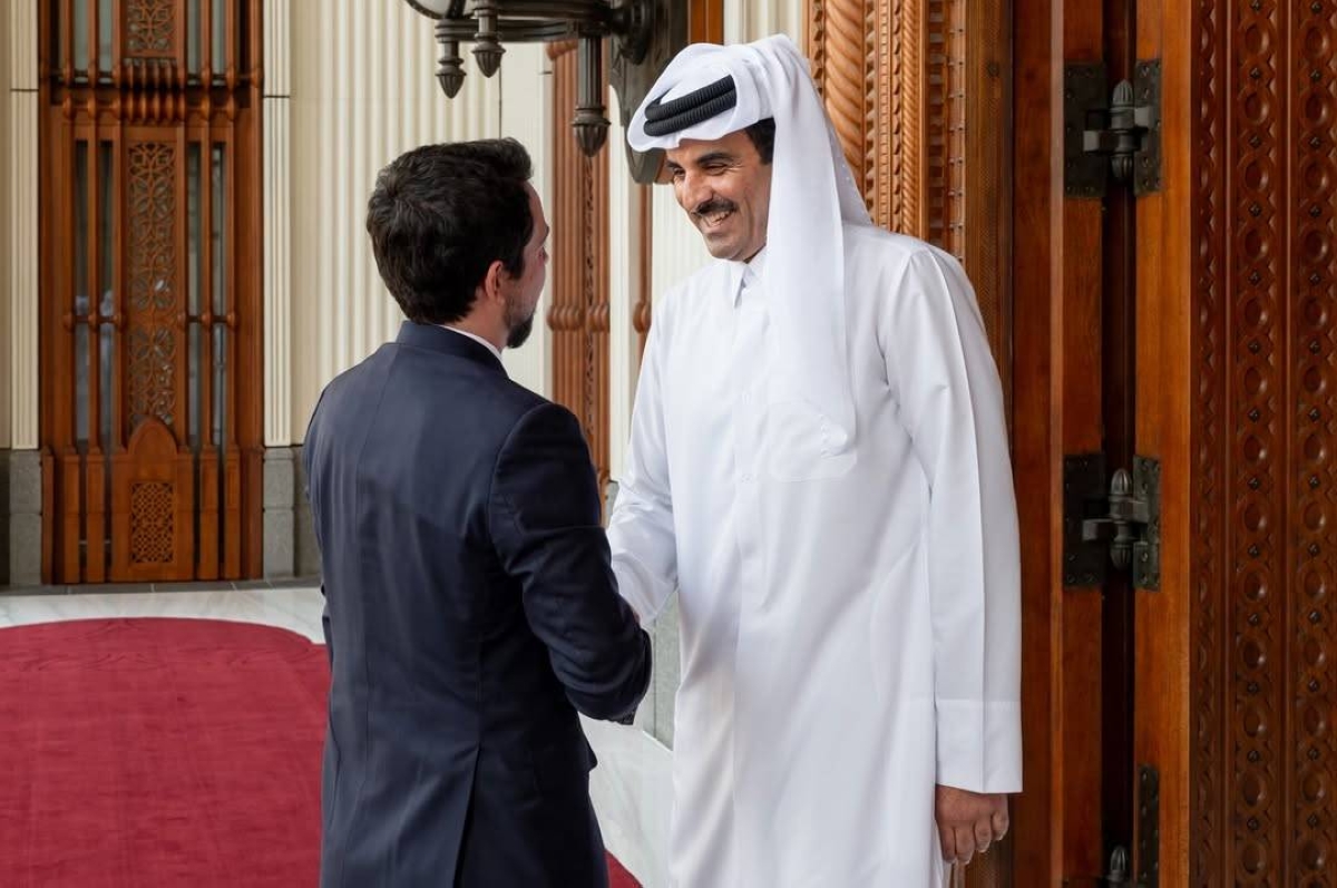 HH the Amir meets Crown Prince of Jordan