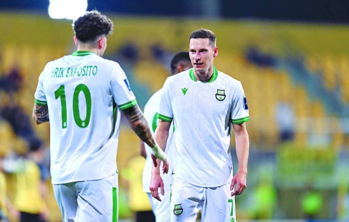 
Al Ahli midfielder Julian Draxler created the opening goal for Erik Exposito before scoring the second directly from a corner kick against Jordan’s Al Hussein in the quarter-finals of the AFC Champions League Two in Dubai on Sunday. 