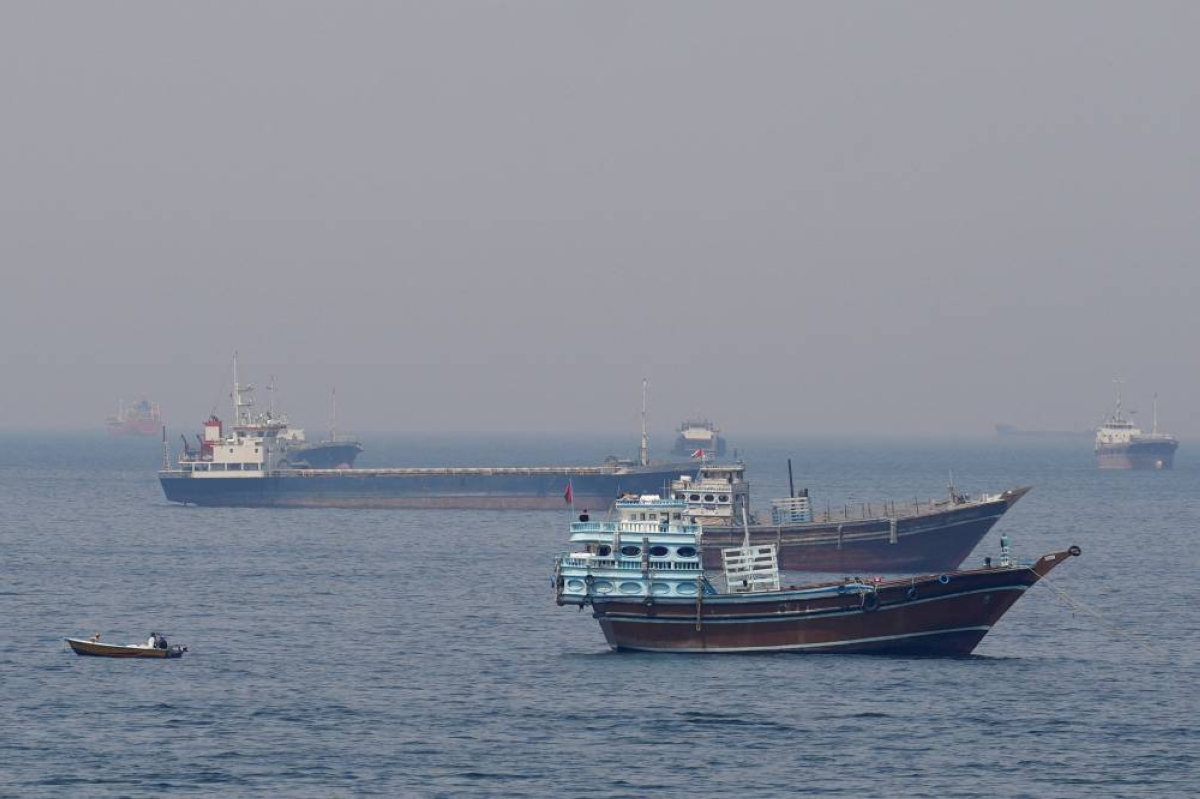 Ships and boats in the Strait of Hormuz off the coast of Musandam, Oman, April 20, 2026. REUTERS