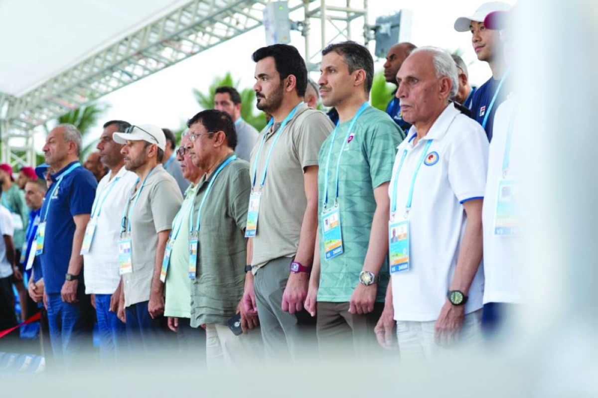 President of the Olympic Council of Asia and Qatar Olympic Committee His Excellency Sheikh Joaan bin Hamad al-Thani attended the Qatar’s team’s matches, along with Dr. Thani bin Abdulrahman al-Kuwari, Second Vice President of the QOC; Jassim bin Rashid al-Buenain, Secretary General of the QOC, and Ahmed al-Shaabi, President of the Qatar Handball Association.