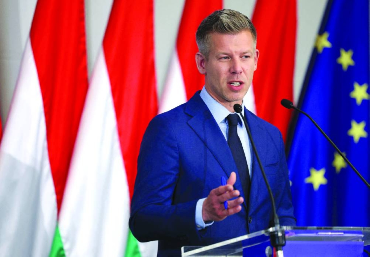 Peter Magyar speaks during a press conference in Budapest. (Reuters/File Photo)