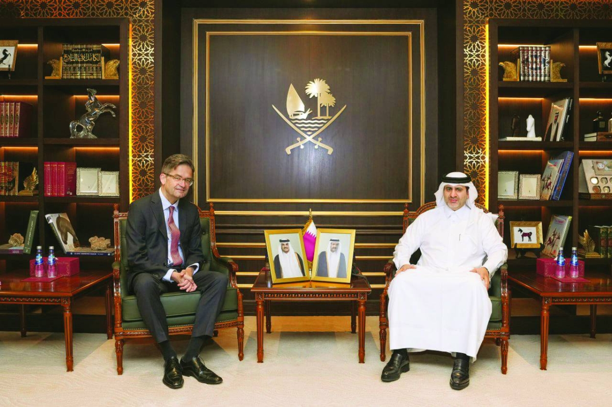 QCB governor meets German ambassador