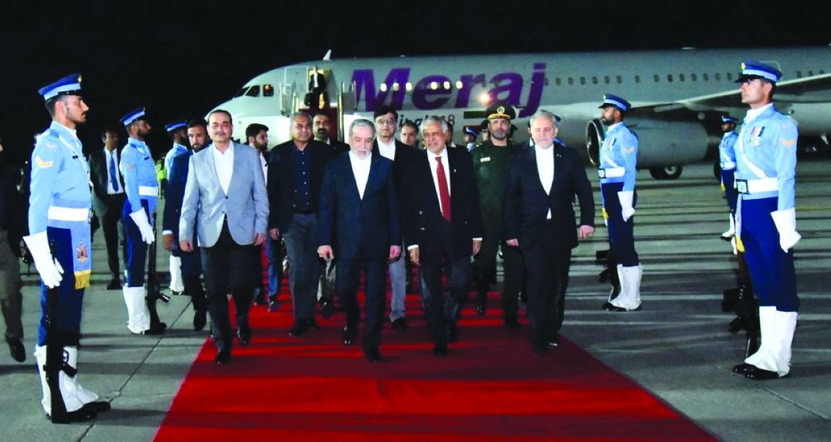 Iranian FM Abbas Araqchi in Islamabad yesterday.