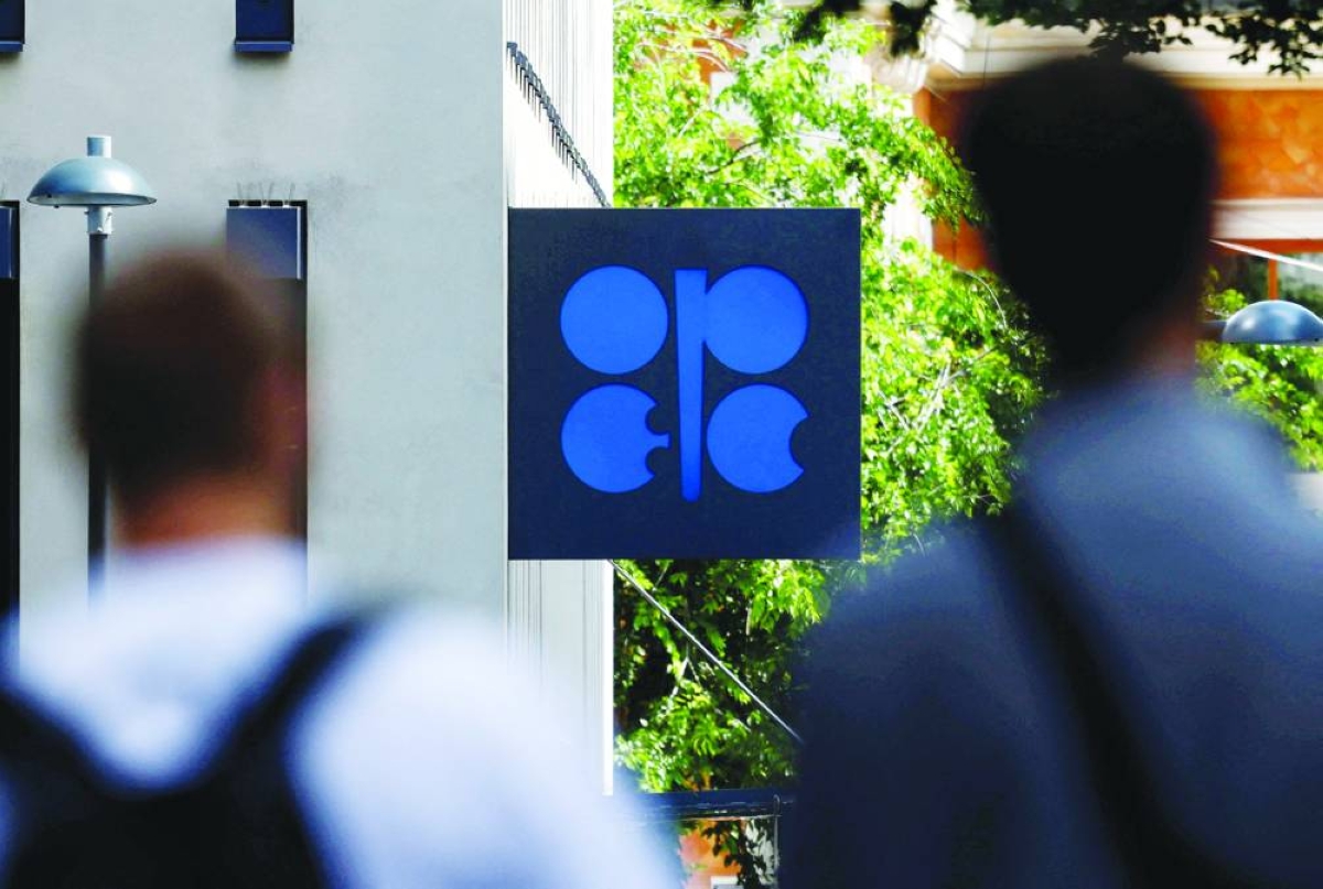  A view of the Opec logo outside its headquarters in Vienna, Austria. Opec  is likely to agree another symbolic production increase for June, in the group’s first move since the surprise departure of the United Arab Emirates, three delegates said.