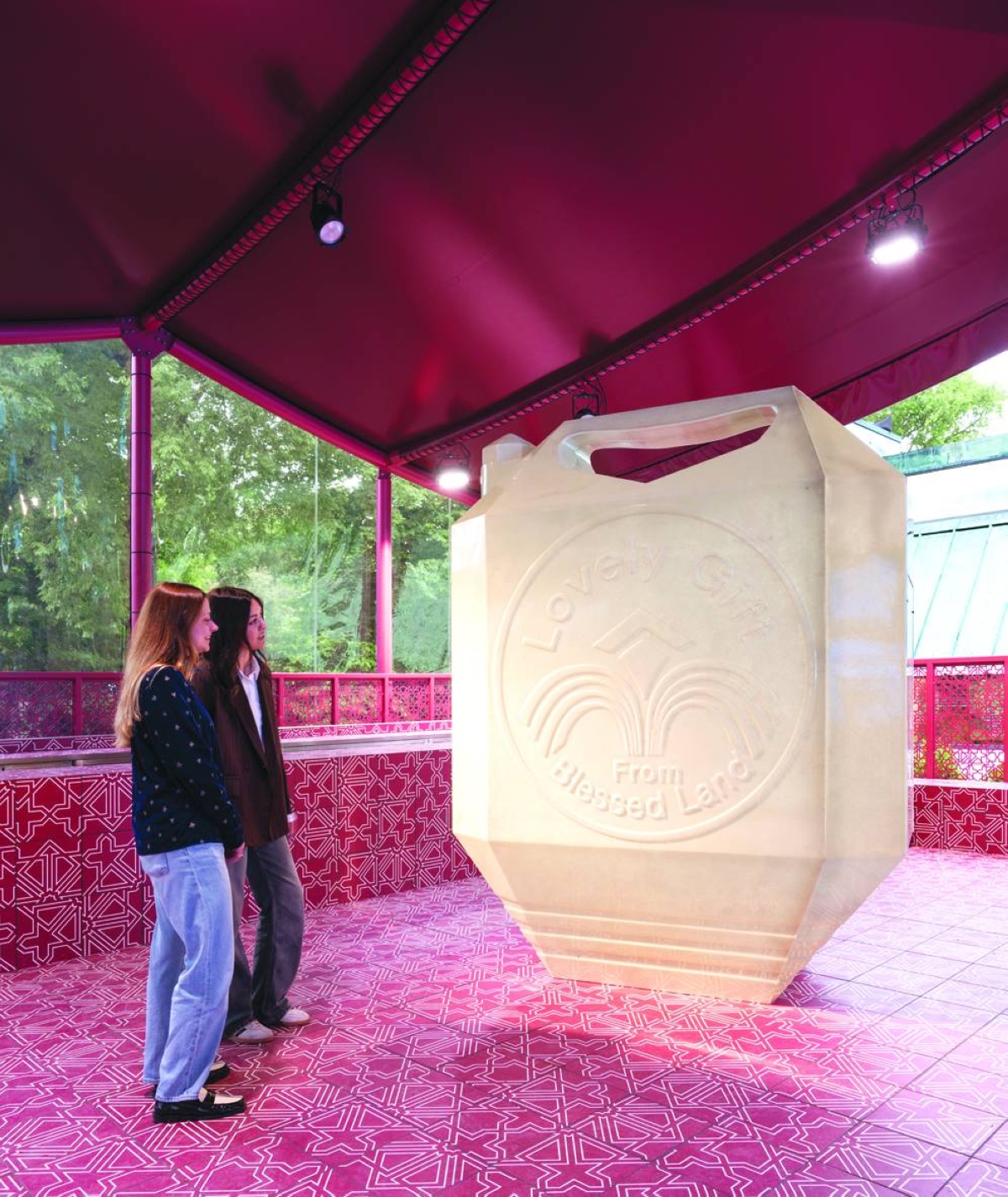  Installation of Jerrican (2026) by Alia Farid within untitled 2026 (a gathering of remarkable people).