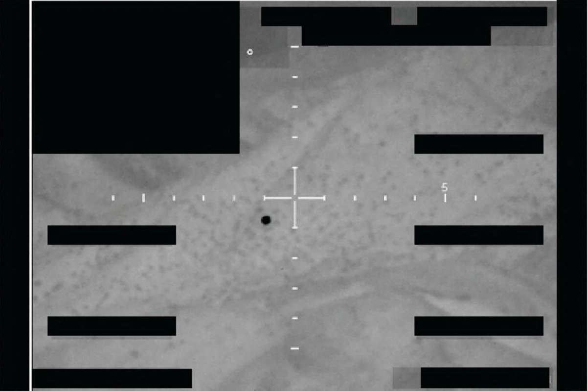 An unidentified object (black dot) captured over the Western United States in December 2025 is seen in this infrared still image, part of a series of documents on unidentified aerial phenomena (UAP) released by the U.S. Defense Department on May 8, 2026. U.S. Department of Defense/Handout via REUTERS THIS IMAGE HAS BEEN SUPPLIED BY A THIRD PARTY