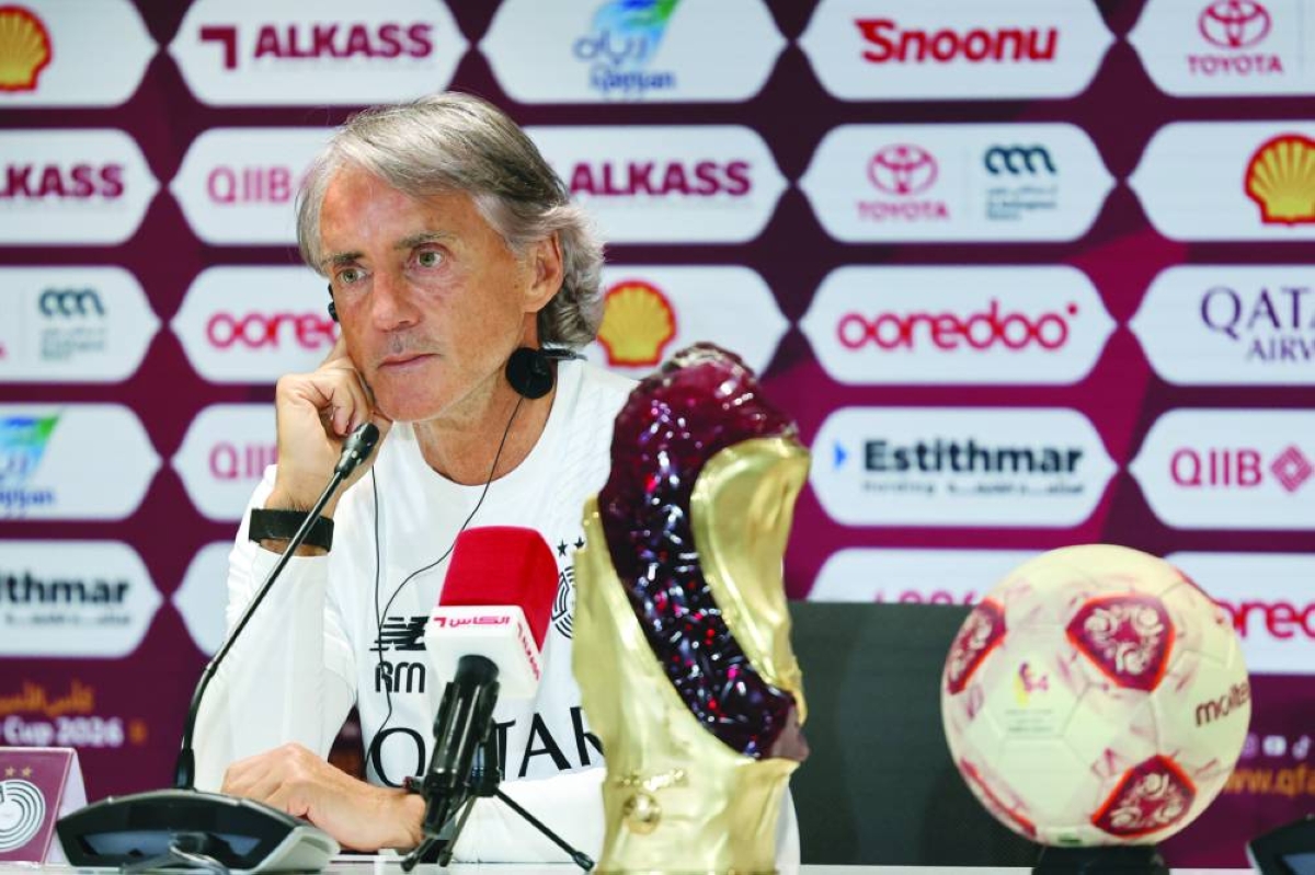 
Al Sadd Italian manager Roberto Mancini said the club’s history and status meant it must always compete for titles. 