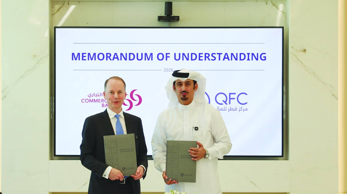 Under the MoU, the QFC will promote Commercial Bank as a strategic banking partner to companies licensed on its platform.