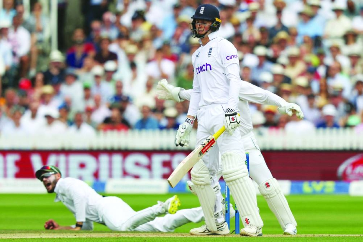 England's Zak Crawley reacts after losing his wicket for LBW (leg before wicket) on day 3 of the first Test match between England and South Africa at the Lord's cricket ground in London on August 19, 2022. England have dropped struggling opening batsman Zak Crawley from their squad for their first Test against New Zealand at Lord's. (AFP/File picture)