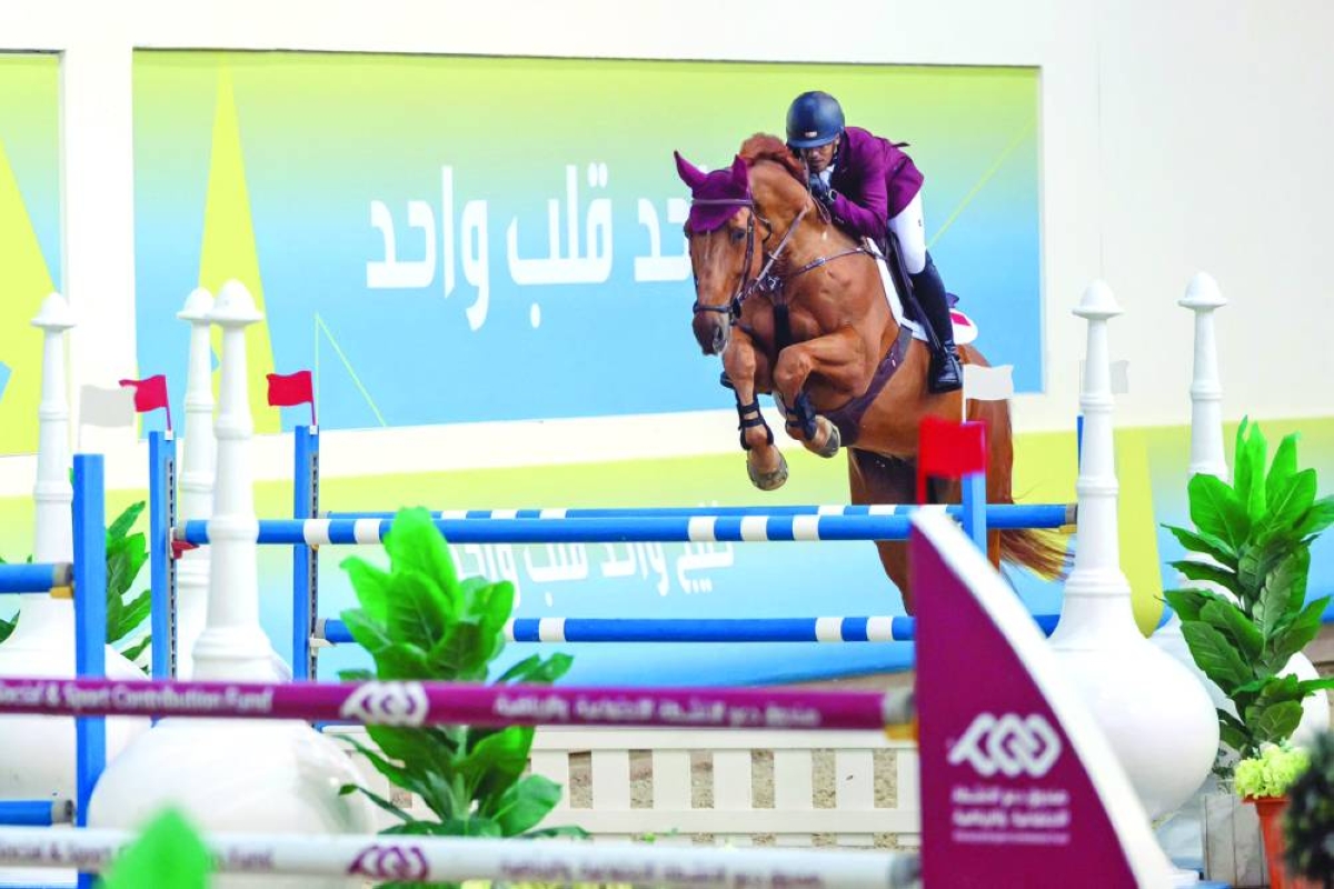 Qatar's Bassem Mohammed in action. 