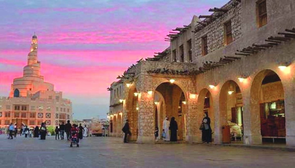 A calm evening at the famous Souq Waqif.