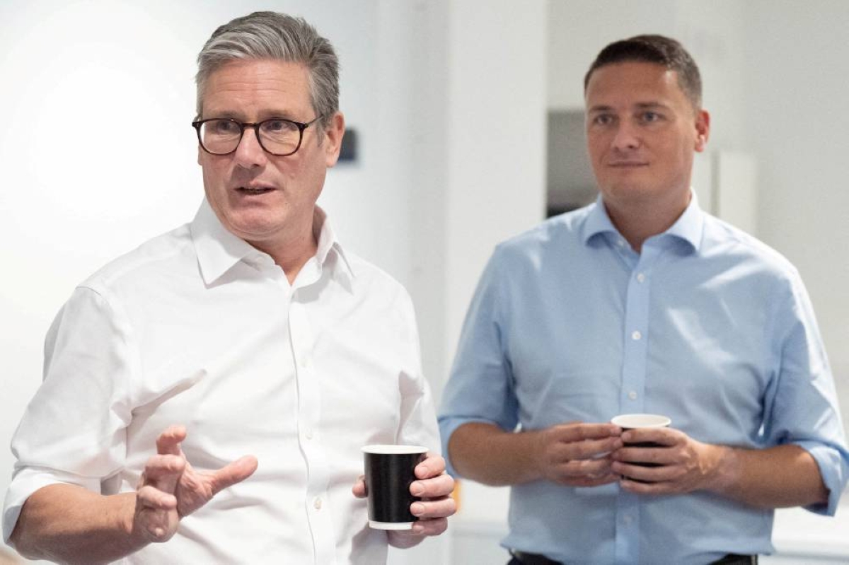 Prime Minister Sir Keir Starmer, left, and Health Secretary, Wes Streeting, in this file photo taken in 2024. (Reuters)