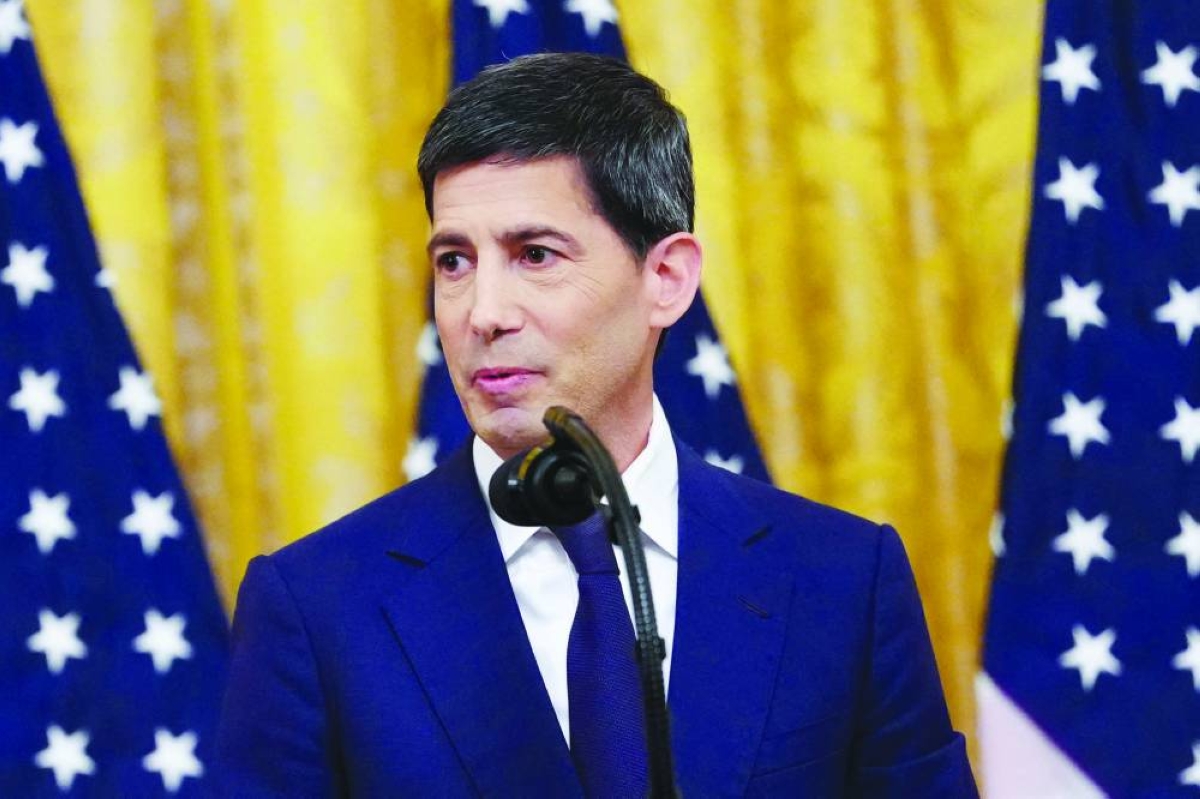The new Chairman of the Federal Reserve Kevin Warsh speaks during a swearing-in ceremony in the East Room of the White House in Washington, DC, on Friday.