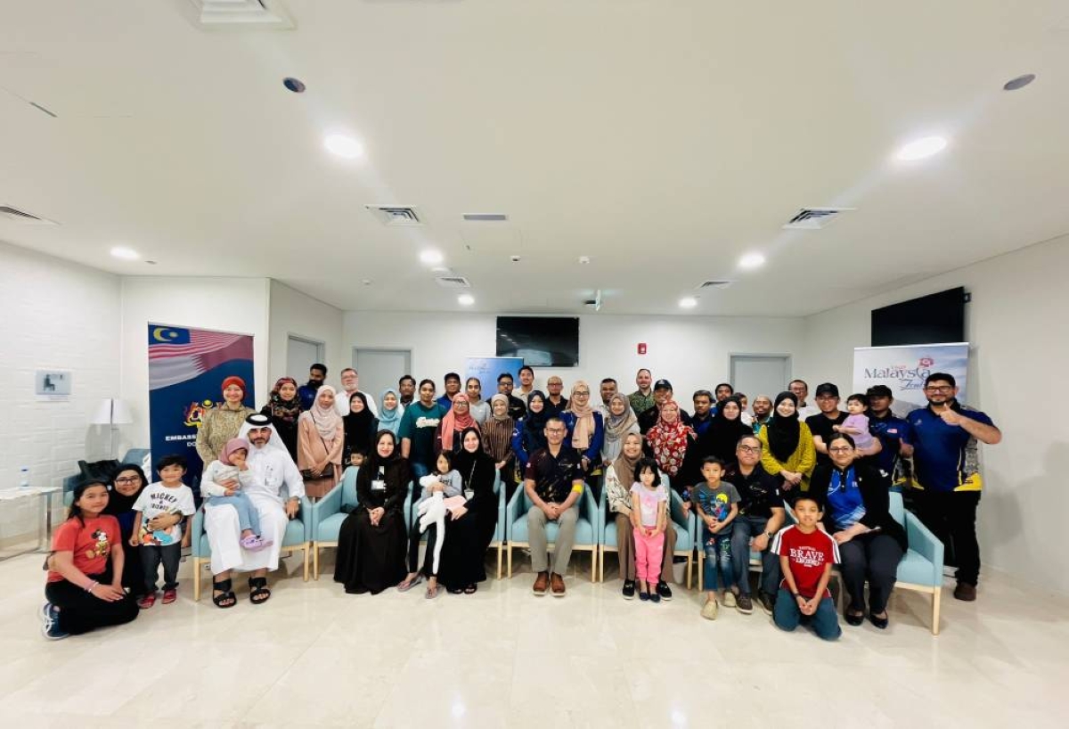 Approximately 100 Malaysians residing in Qatar signed up to participate in the humanitarian initiative.