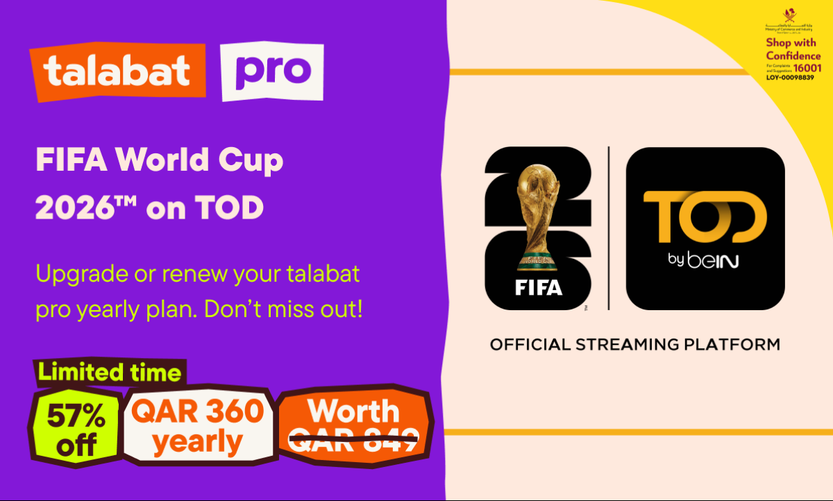 talabat, TOD by beIN team up to elevate FIFA World Cup 2026 experience