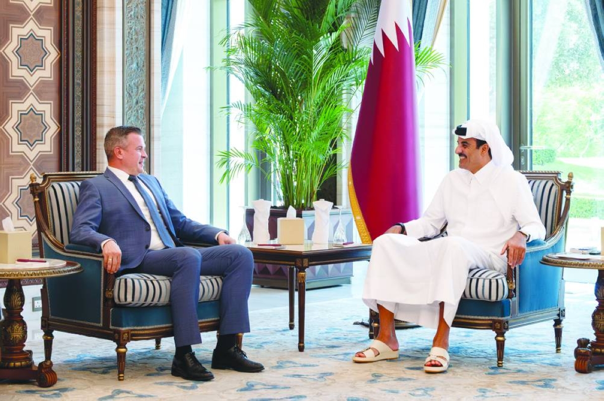 HH the Amir meets WADA president