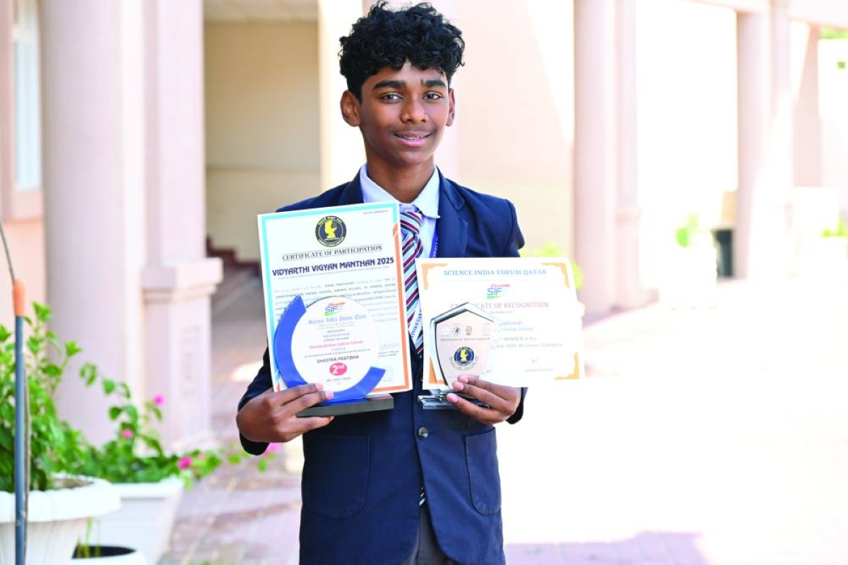 Shantinikethan student excels in GCC, wins national science competition