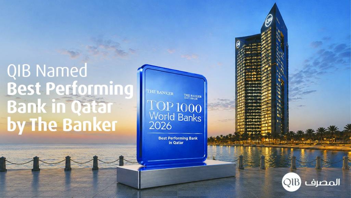 QIB named 'Best Performing Bank in Qatar' by The Banker
