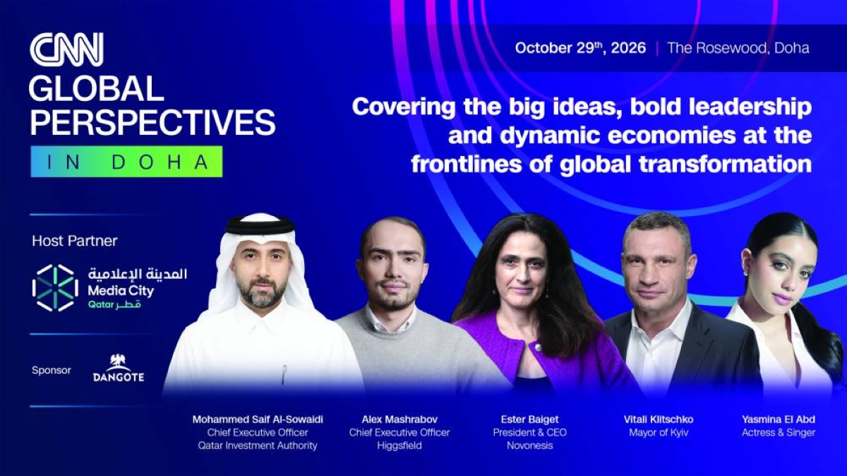 CNN Announces Initial Speaker Lineup for Global Perspectives Event in Doha