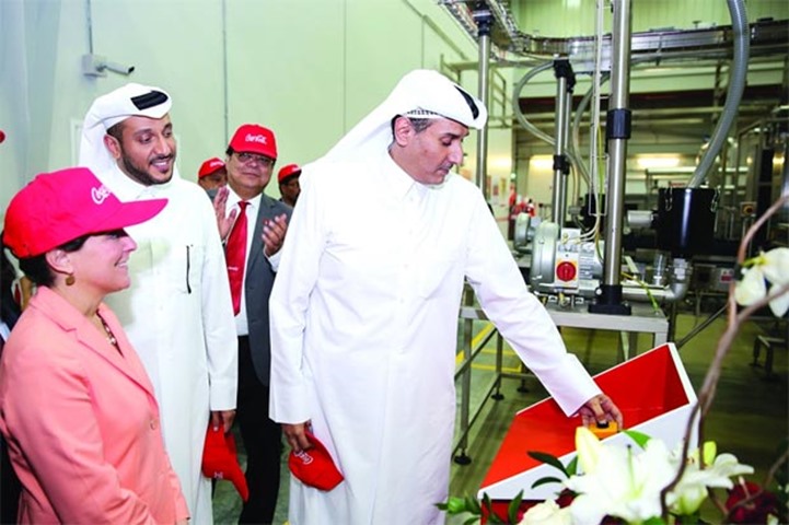 Al Mana Group vice-chairman Saud O al-Mana switches on the assembly line to begin production
