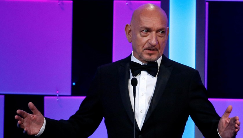 Actor Ben Kingsley speaks at the 30th annual American Cinematheque Award ceremony