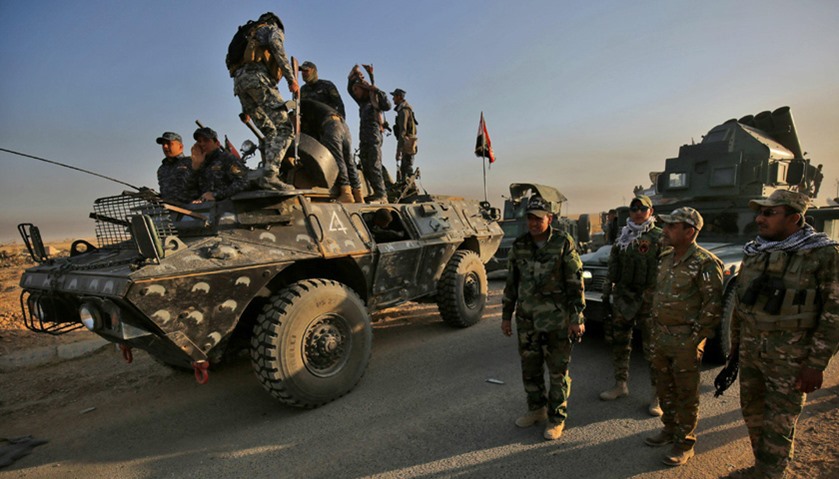 Peshmerga forces advance in the east of Mosul to attack Islamic State