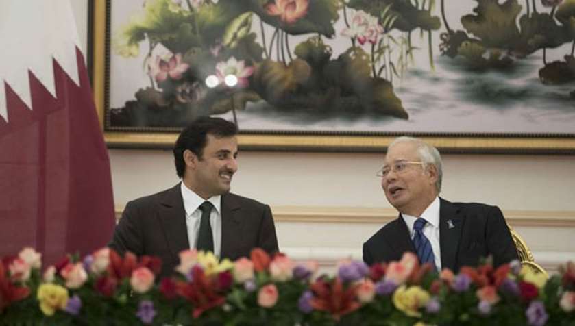 His Highness the Emir with Malaysian Prime Minister Mohammad Najib Tun Abdul Razzak