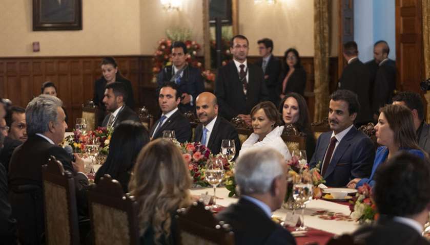 His Highness the Amir Sheikh Tamim bin Hamad al-Thani\'s visit to Ecuador