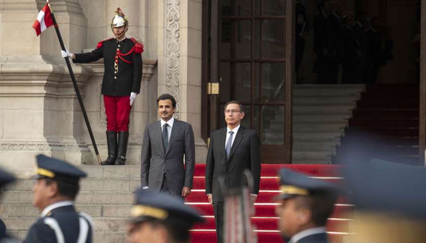 His Highness the Amir Sheikh Tamim bin Hamad al-Thani\'s Peru visit