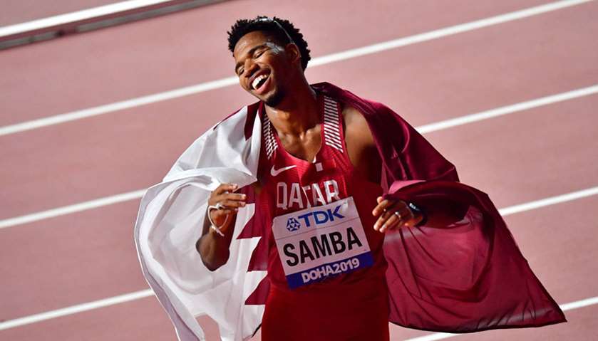 Qatar's Abderrahman Samba wins 400m hurdles bronze at Doha Worlds