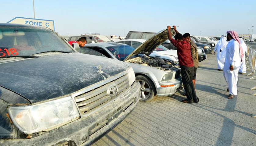 The public auction of impounded vehicles in Industrial Area