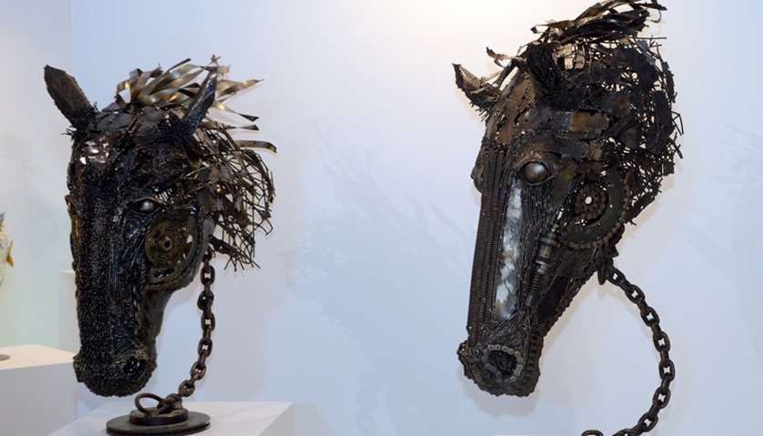 The Scrap Art Exhibition at the West Square of Souq Waqif