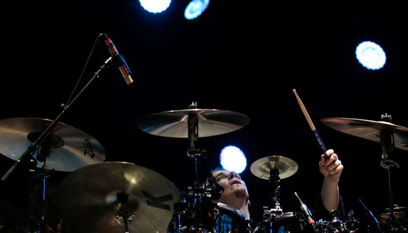 Gavin Harrison of King Crimson performs at the Rock in Rio Music Festival in Rio de Janeiro