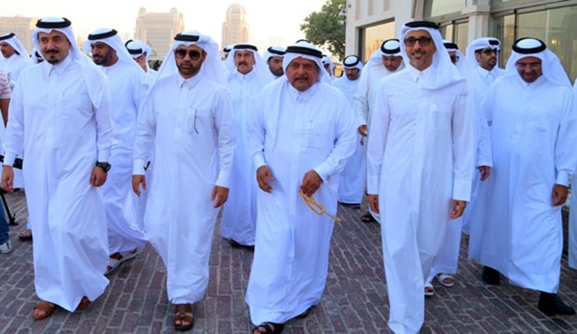 HE Salah bin Ghanem bin Nasser al-Ali and HE Sheikh Faisal bin Qassim al-Thani at the opening