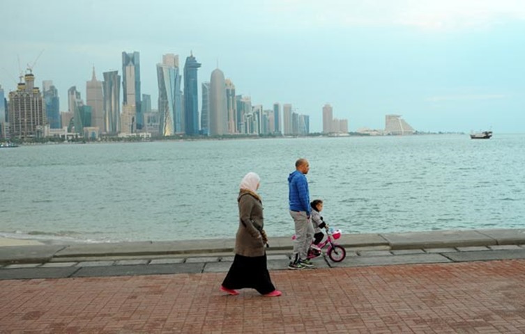 Time for a walk on the Corniche after the rain subsided