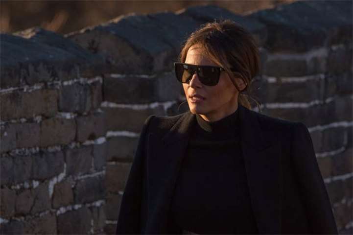 US First Lady Melania Trump visits the Great Wall of China on the outskirts of Beijing