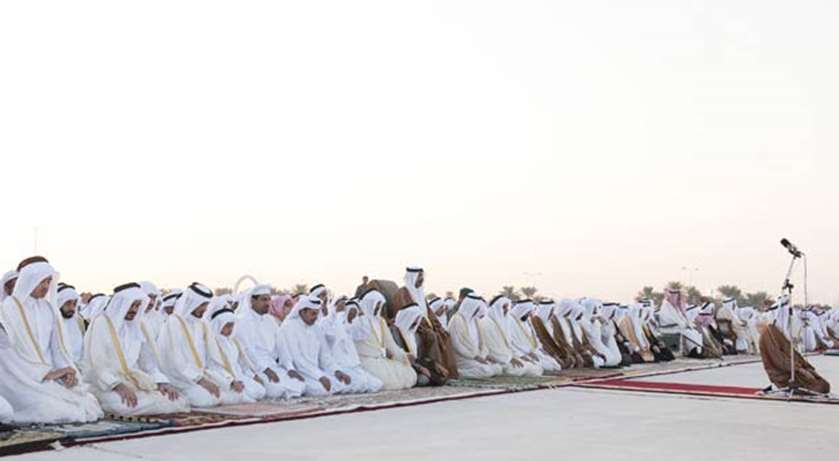 His Highness the Emir performs Istisqaa prayer