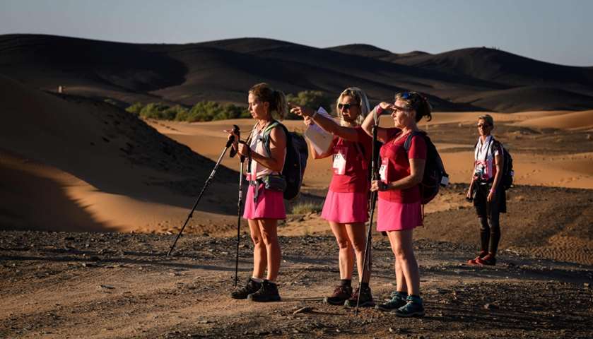 Women take part in Rose Trip Maroc