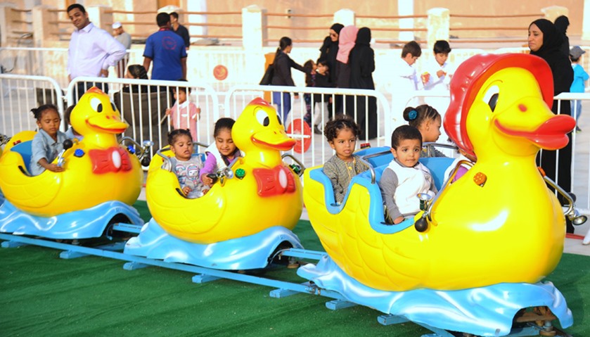 The festival features a huge children’s play area