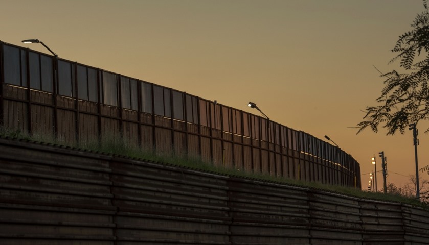 The border wall as seen at San Ysidro, California