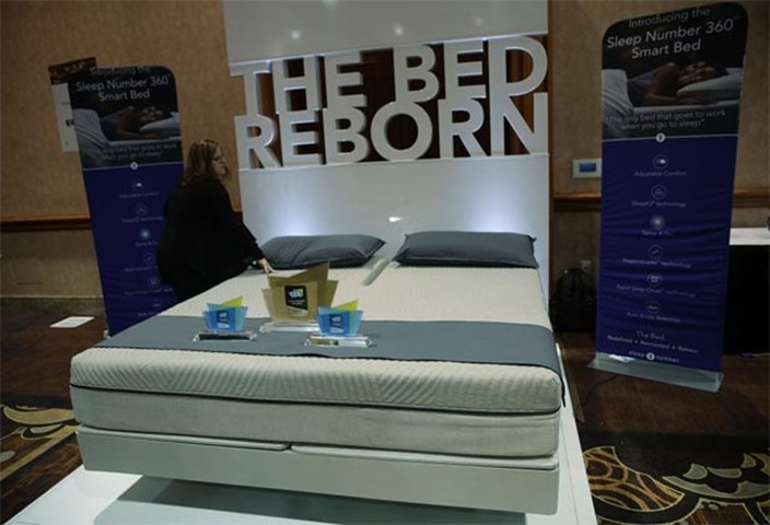 The Sleep Number 360 smart bed, which senses and automatically adjusts comfort to ensure sound sleep