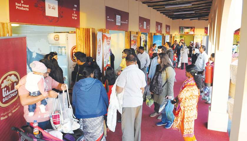 Each stall offers a variety of fresh produce from Qatari farms
